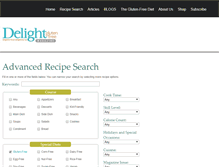 Tablet Screenshot of delightglutenfree.us